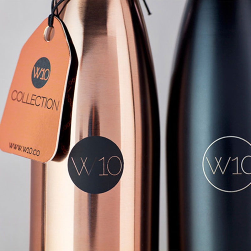 W10 ◆ 雙層不鏽鋼保溫瓶-黑/金