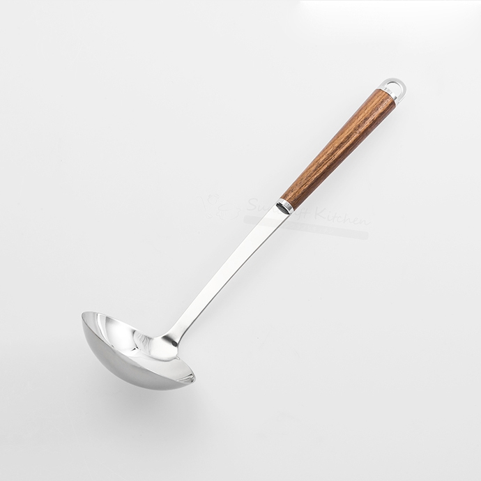 SUNCRAFT ◆ 核桃木柄湯勺-中