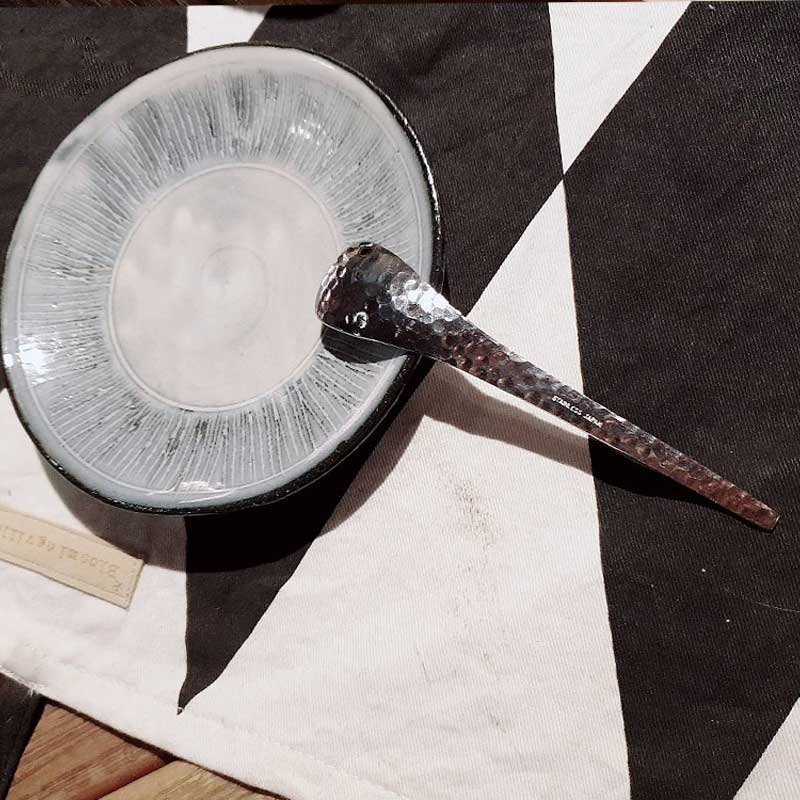 orin精選 ◆ 銀鱗鎚目手工餐具-點心匙