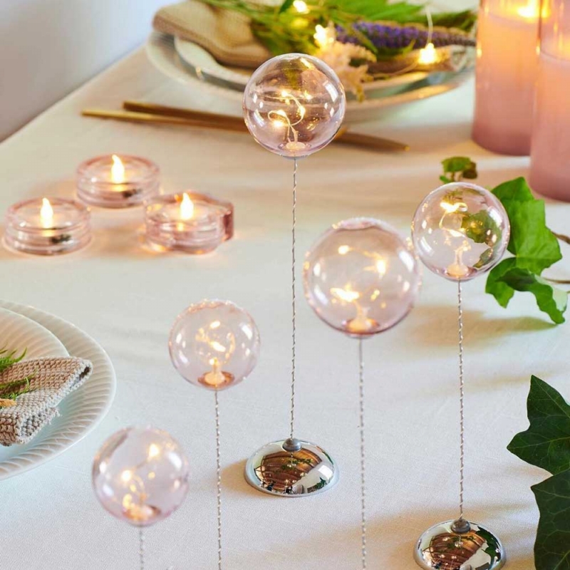 SIRIUS ◆ 粉色泡泡球燈三件組（遙控）