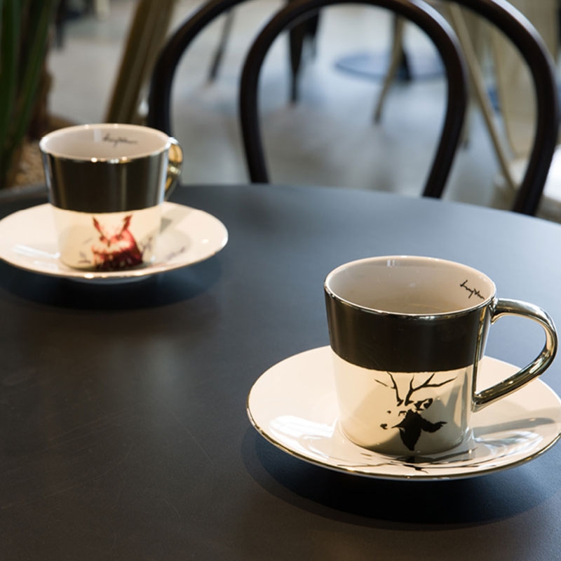 Luycho ◆ 動物圖案鏡面倒影杯-鹿