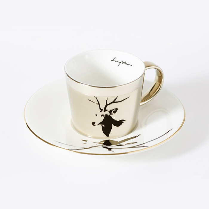 Luycho ◆ 動物圖案鏡面倒影杯-鹿