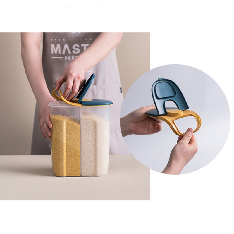 PINMOO ◆ 大容量分隔密封罐-藍色