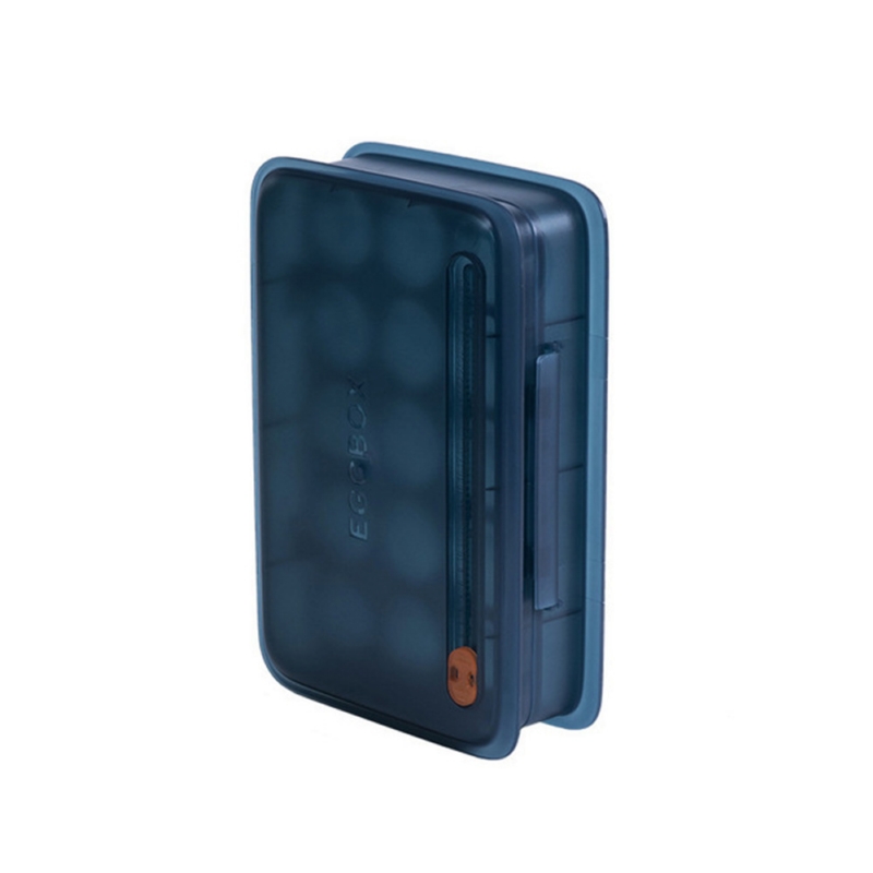 PINMOO ◆ 可直立雞蛋保鮮盒-深藍