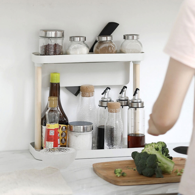 PINMOO ◆ 廚房醬料置物架-白色