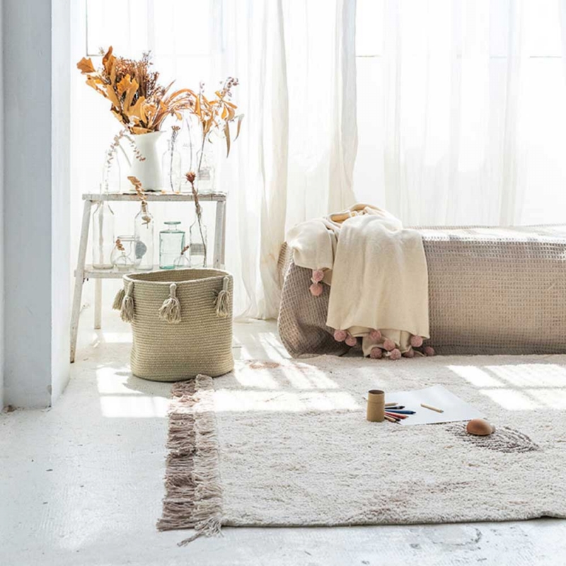 Lorena Canals ◆ 花梗流蘇收納籃~少量現貨(購買前請先詢問)