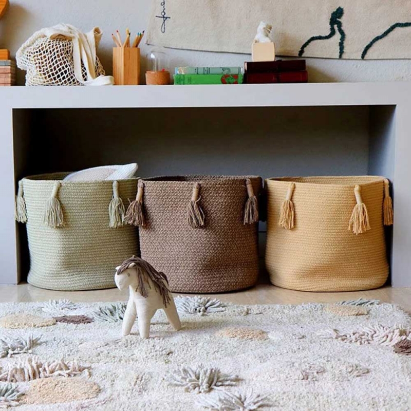 Lorena Canals ◆ 花梗流蘇收納籃~少量現貨(購買前請先詢問)