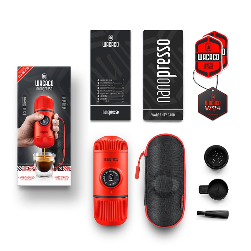 WACACO ◆ NANOPRESSO 隨行咖啡機 熔岩紅