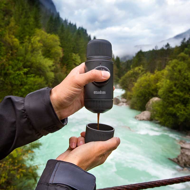 WACACO ◆ NANOPRESSO 隨身咖啡機 黑灰色