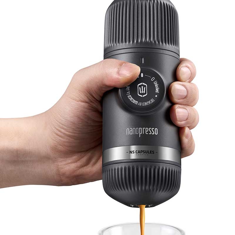 WACACO ◆ NANOPRESSO 隨身咖啡機 黑灰色