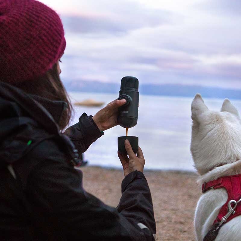 WACACO ◆ NANOPRESSO 隨身咖啡機 黑灰色