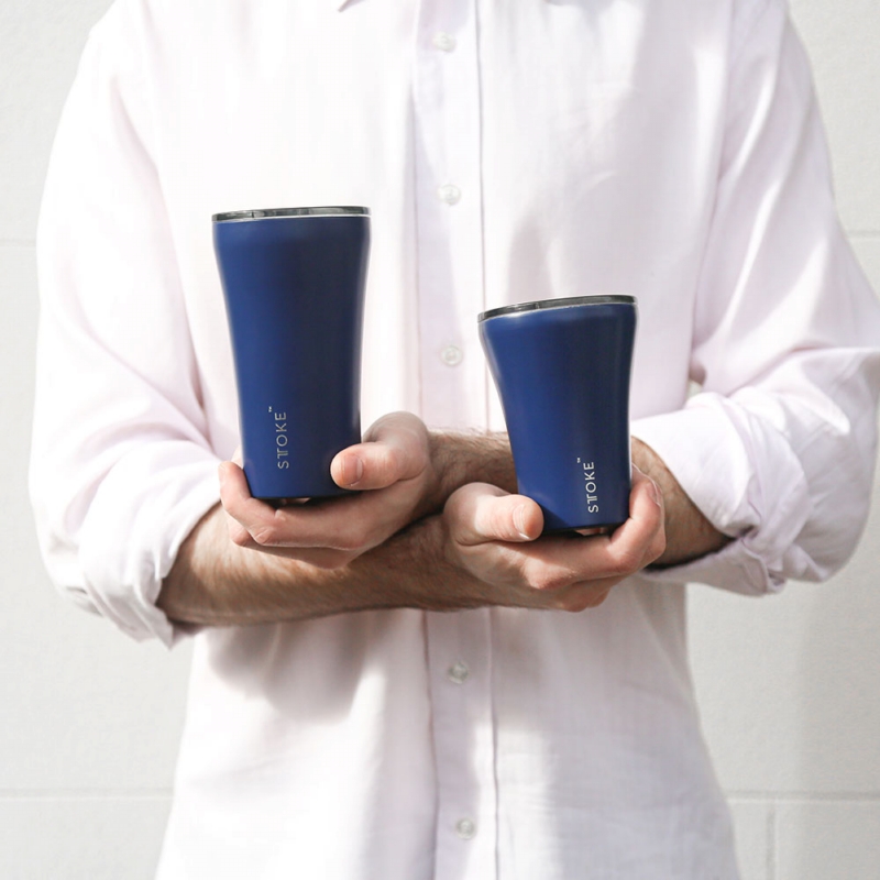 STTOKE ◆ 精品陶瓷隨行杯-磁力藍 12oz(360ml)