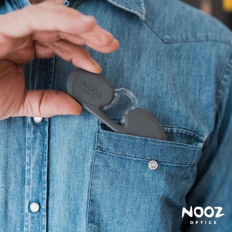 NOOZ ◆ 時尚造型老花眼鏡（矩形-灰）