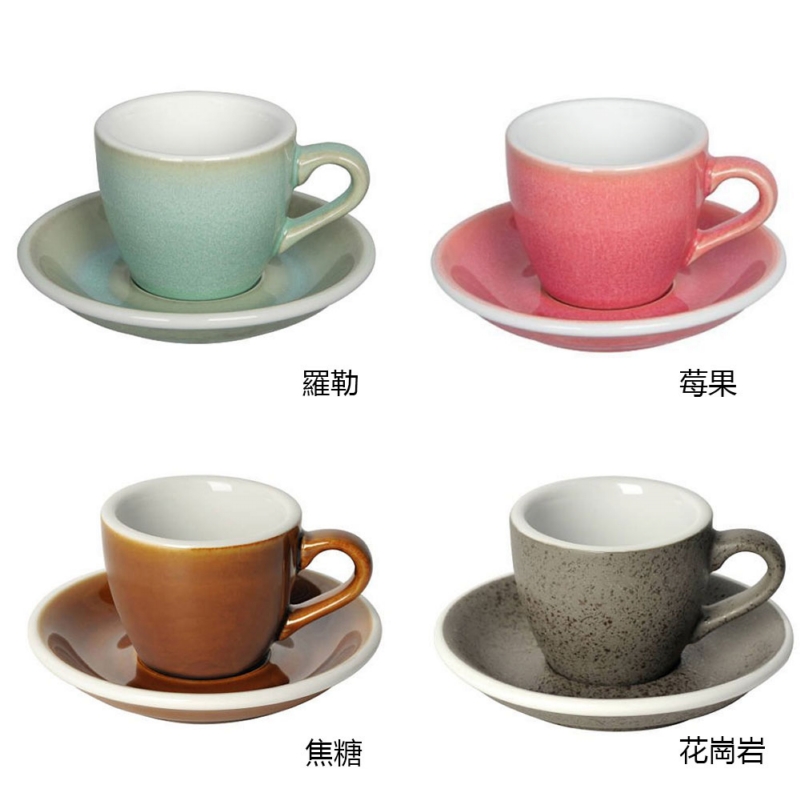 Loveramics ◆ 蛋形系列 80ml 濃縮咖啡杯盤組 (職人色系)