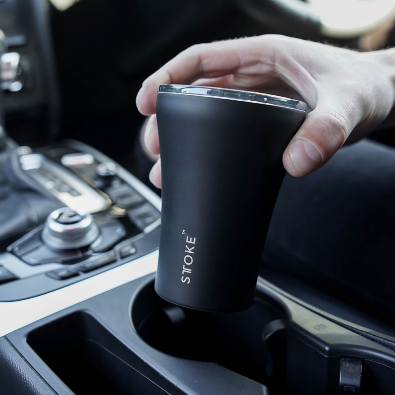 STTOKE ◆ 精品陶瓷隨行杯-奢華黑  8oz(240ml)