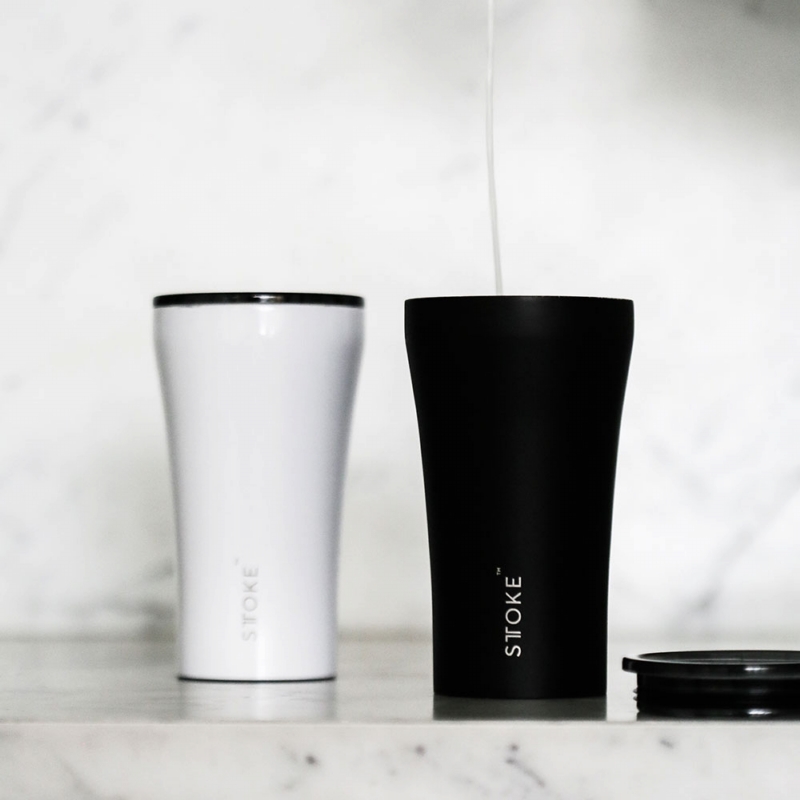 STTOKE ◆ 精品陶瓷隨行杯-奢華黑 12oz(360ml)