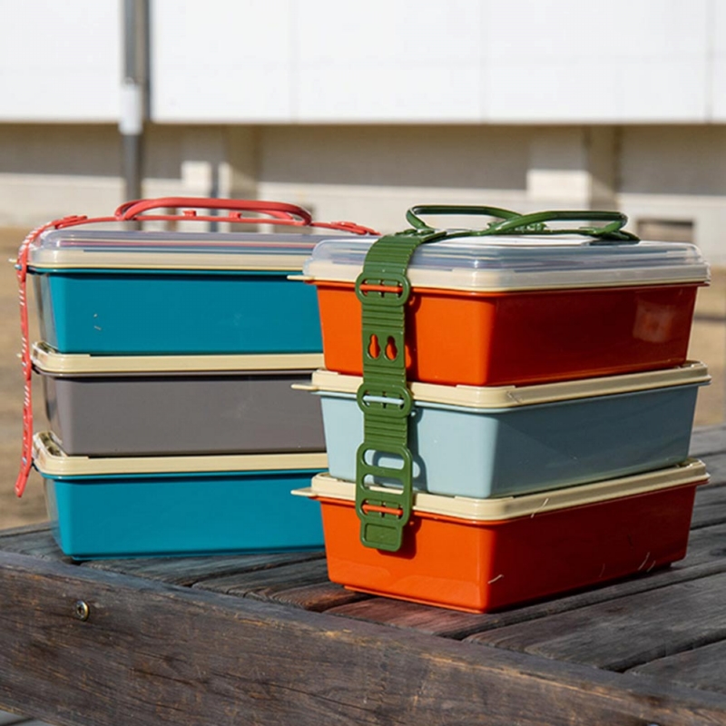 BISQUE ◆ 三層野餐便當盒/長型 (2色可選)