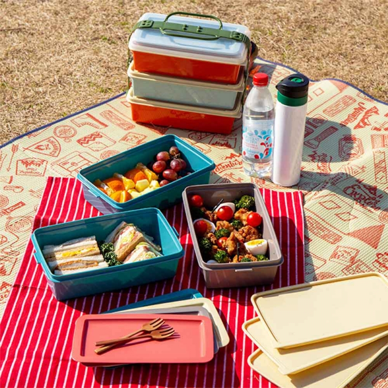 BISQUE ◆ 三層野餐便當盒/長型 (2色可選)