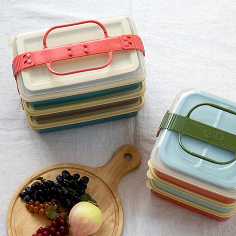 BISQUE ◆ 三層野餐便當盒/長型 (2色可選)