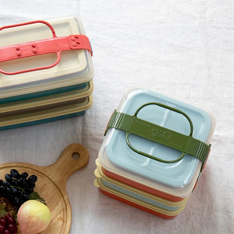 BISQUE ◆ 三層野餐便當盒/方型 (2色可選)