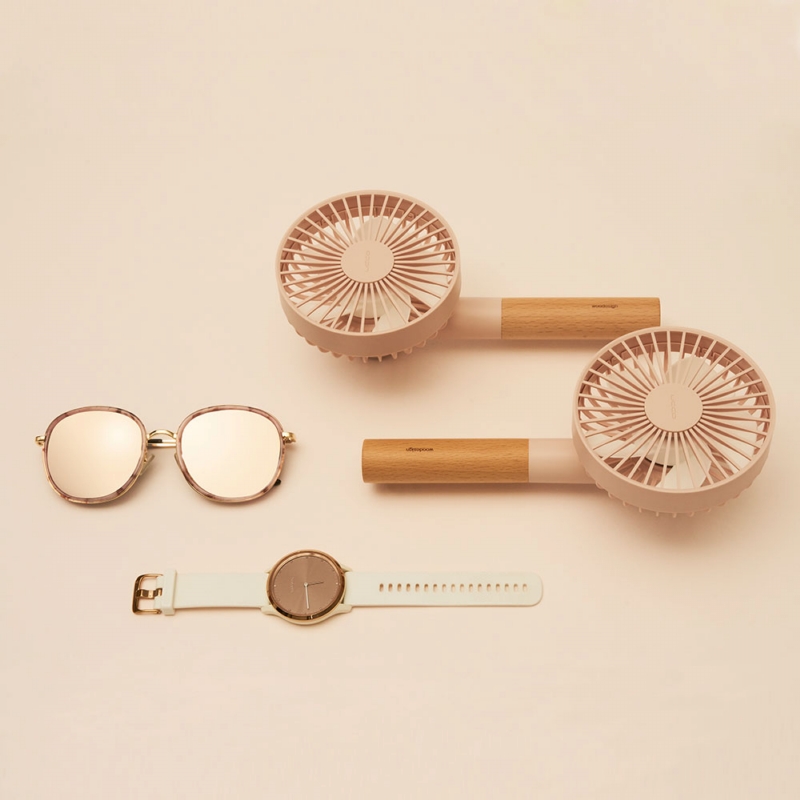 PROBOX ◆ UDDO櫸木手持風扇 (粉)