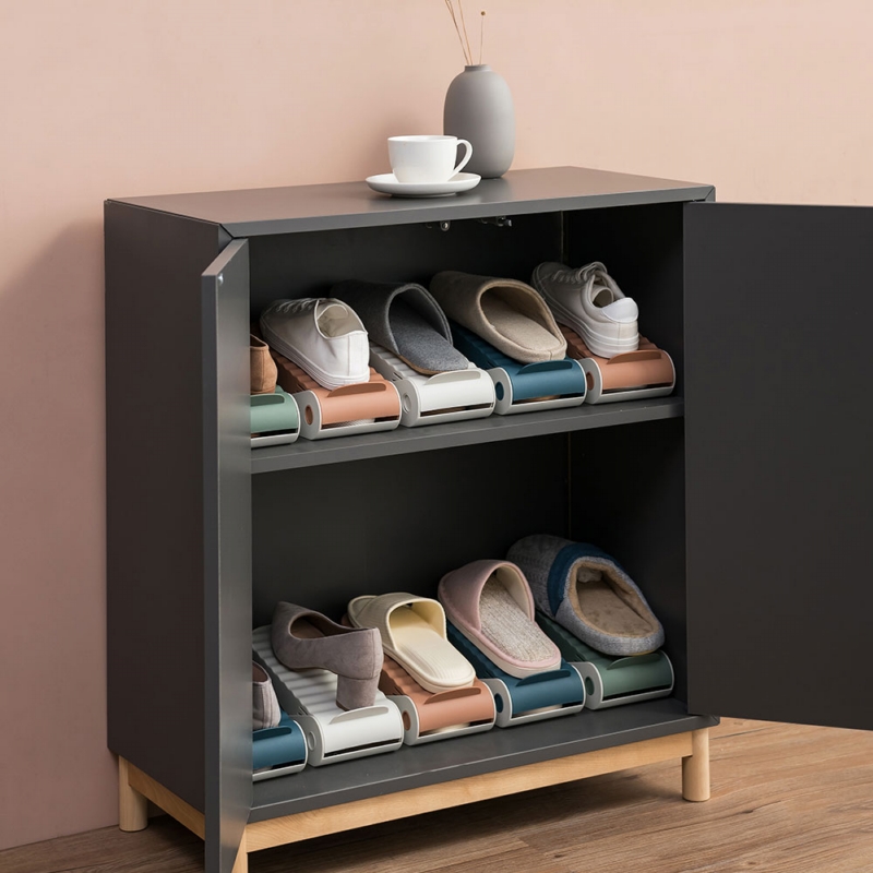 PINMOO ◆ 小v可調式雙層鞋架(4色可選)