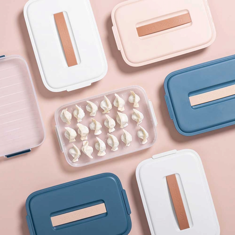 PINMOO ◆ 可疊式手提水餃收納盒(3色可選)