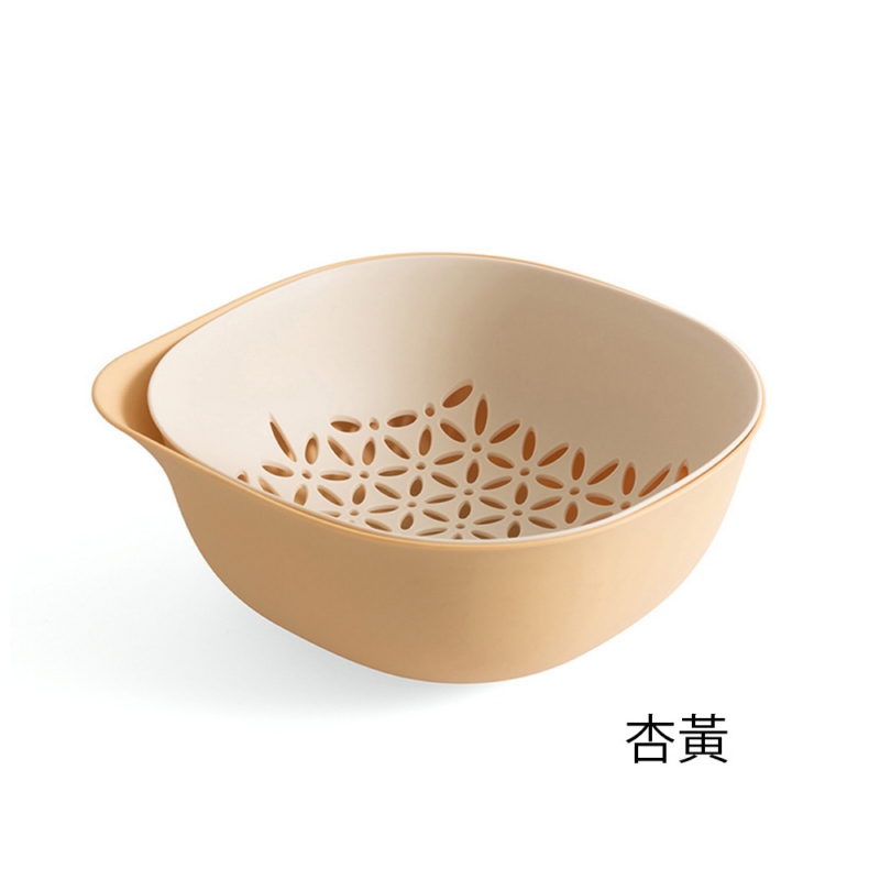 PINMOO ◆ 雙層蔬果瀝水籃(3色可選)