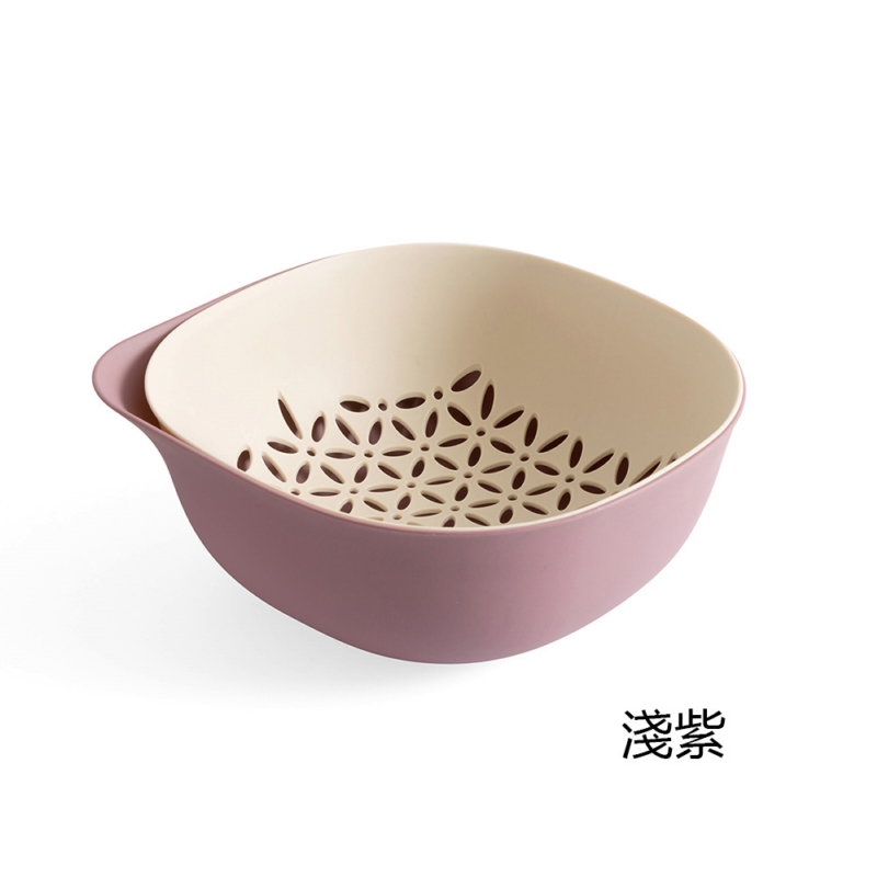 PINMOO ◆ 雙層蔬果瀝水籃(3色可選)