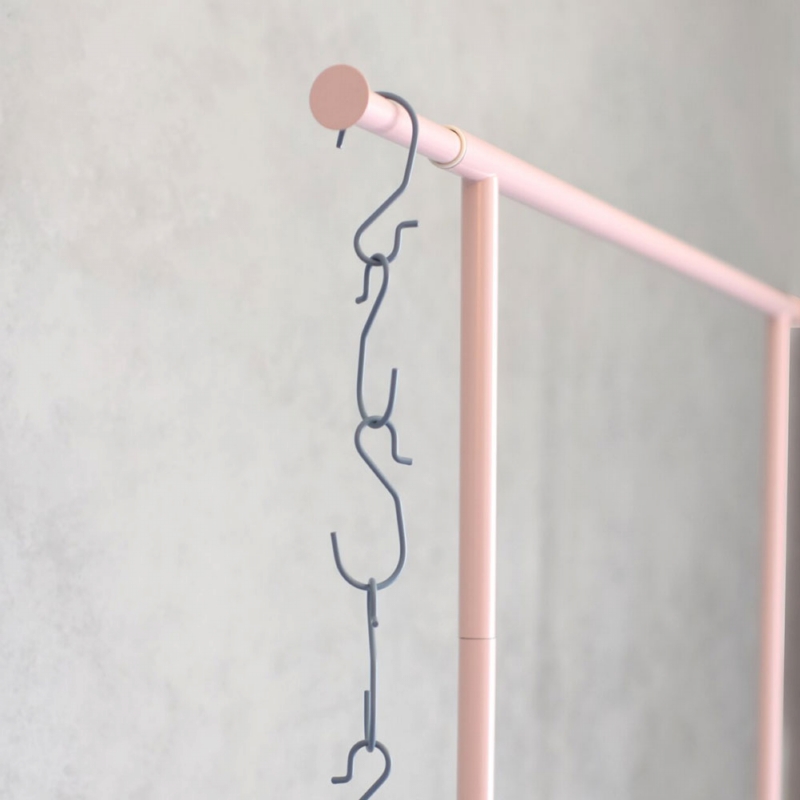 Roommate ◆ 粉彩鐵線衣架9入+粉彩鐵線雙用S掛鉤4入〈4色〉