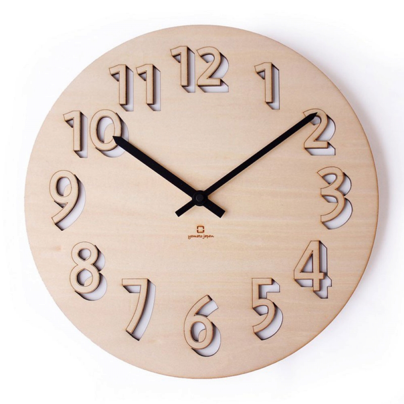 yamato japan ◆ BLOCK純手工木製立體壁掛時鐘 (4款)