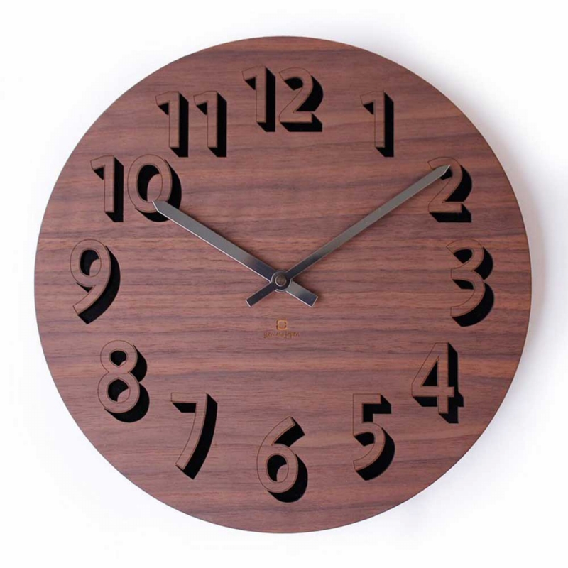 yamato japan ◆ BLOCK純手工木製立體壁掛時鐘 (4款)