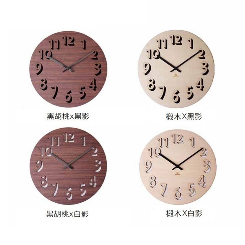 yamato japan ◆ BLOCK純手工木製立體壁掛時鐘 (4款)