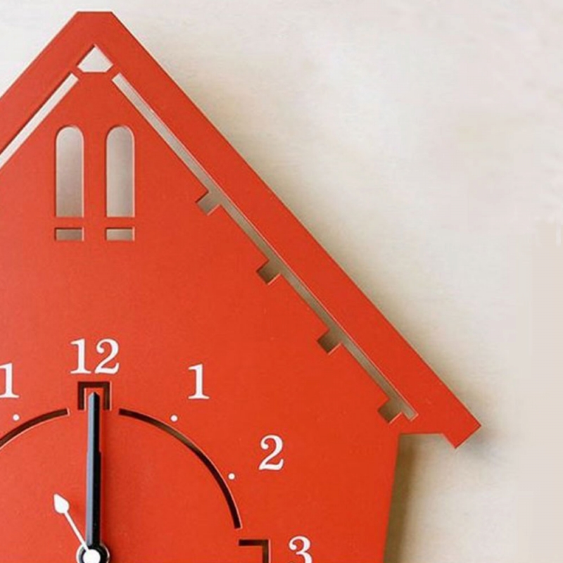 yamato japan ◆ 純手工木製童話房子樣式壁掛時鐘 (3色)