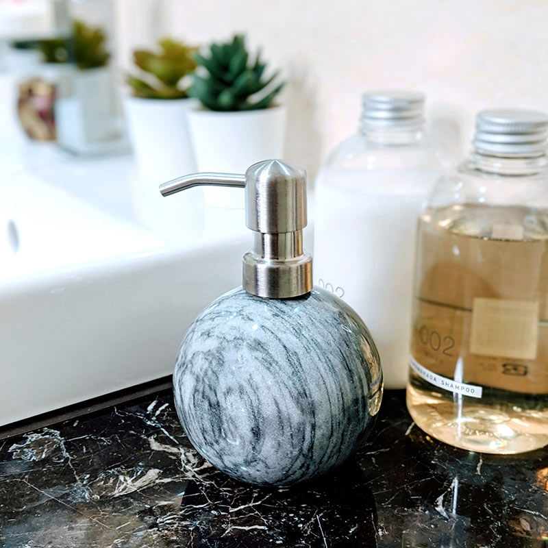 奇鈺家居 ◆ 【活動組合】大理石衛浴組 2色 (洗手乳罐/肥皂盤/漱口杯)