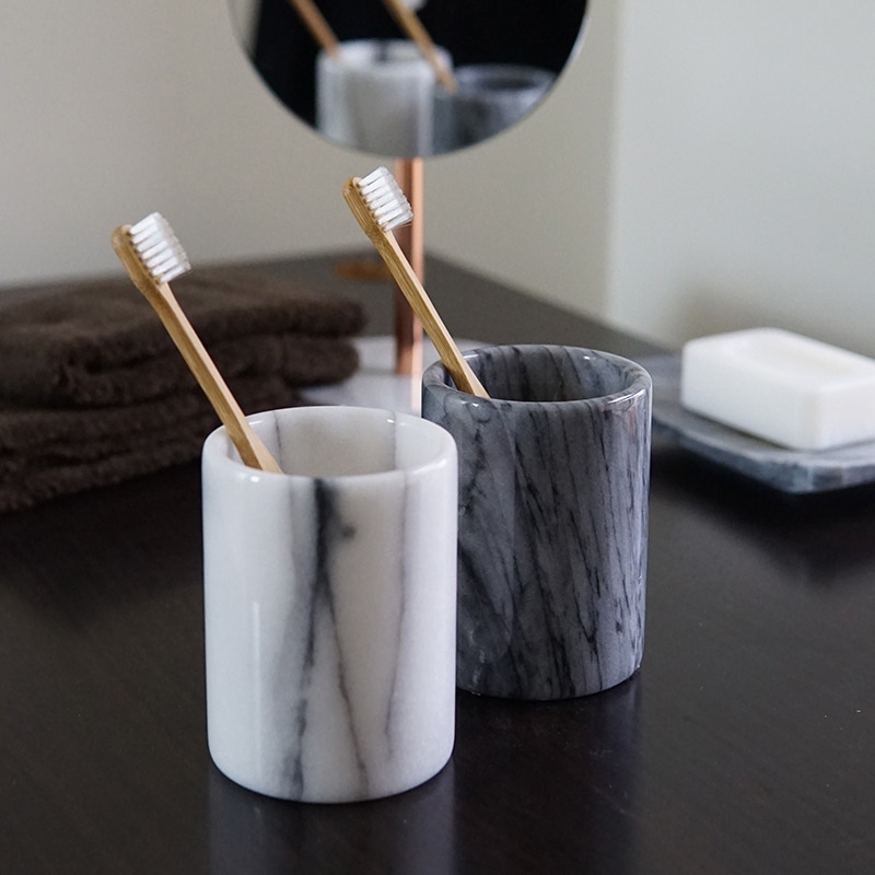 奇鈺家居 ◆ 【活動組合】大理石衛浴組 2色 (洗手乳罐/肥皂盤/漱口杯)