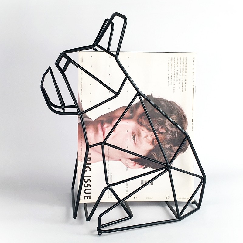 台灣 LibertéDesign｜French Bulldog magazine rack 法國鬥牛犬雜誌架