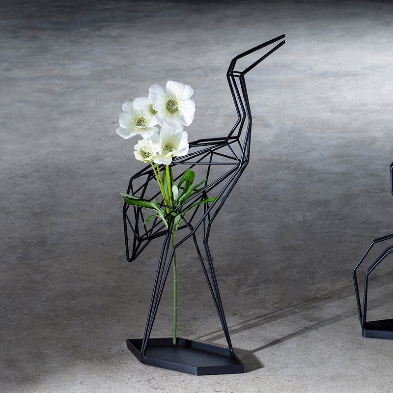 台灣 LibertéDesign｜Crane_umbrella stand 仰頭丹頂鶴傘架