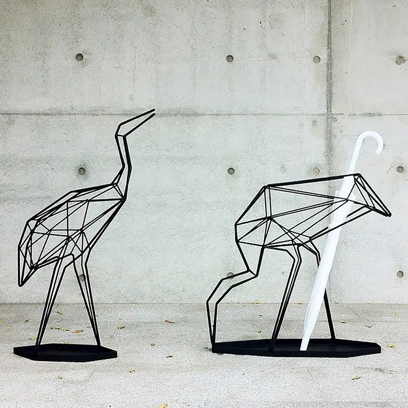 台灣 LibertéDesign｜Crane_umbrella stand 喝水丹頂鶴傘架