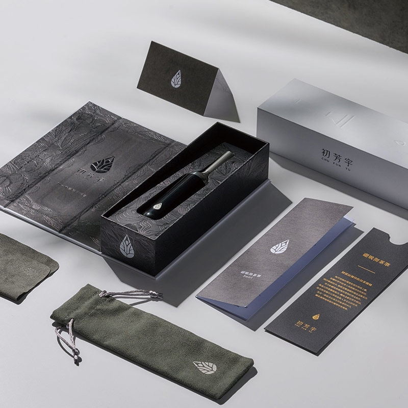 台灣 初芳宇◆SWIRL 磁吸沏茶筆-鈦金雅士白