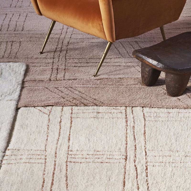 Lorena Canals ◆ 舒卡可機洗羊毛地毯-海貝白 (加大)~少量現貨(購買前請先詢問)