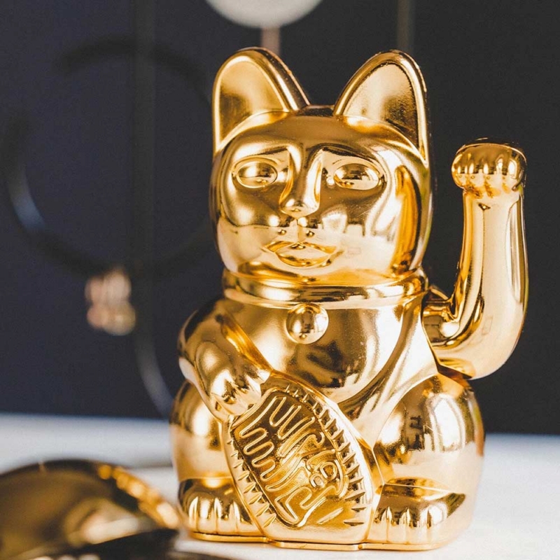 【現貨】Donkey Products ◆ Neko 幸運繽紛招財貓（金色/亮黑色）
