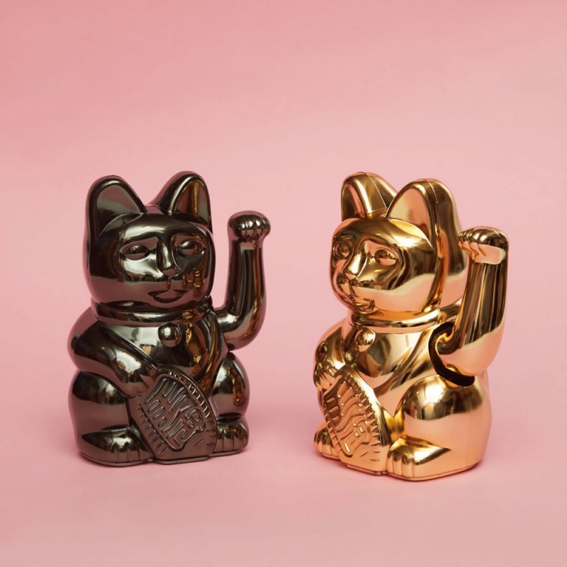 【現貨】Donkey Products ◆ Neko 幸運繽紛招財貓（金色/亮黑色）