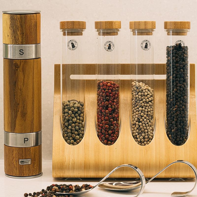 德國 AdHoc ◆ 實木 2in1 雙邊陶刀研磨罐