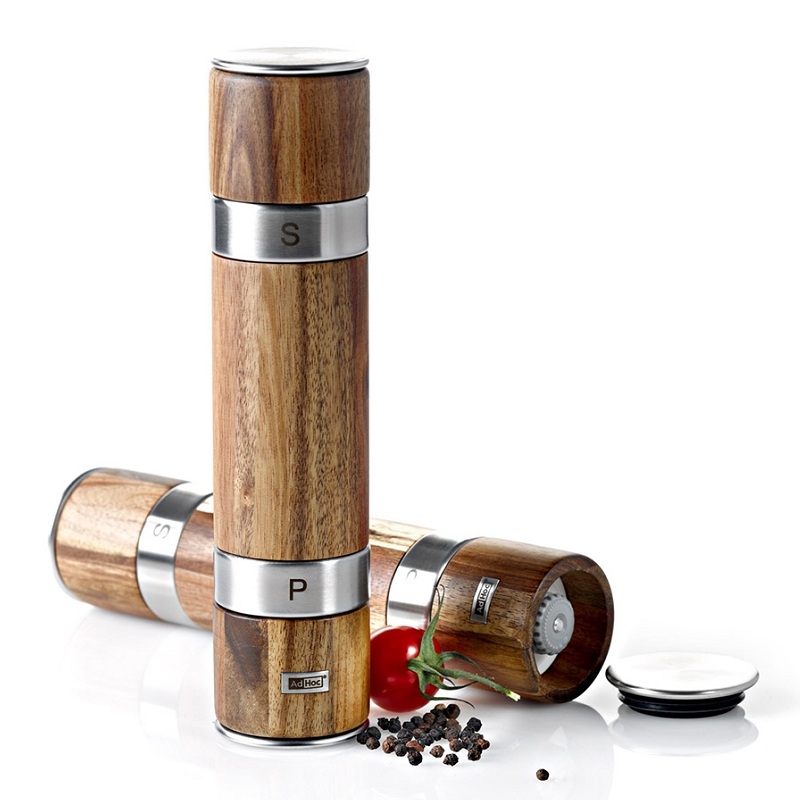 德國 AdHoc ◆ 實木 2in1 雙邊陶刀研磨罐