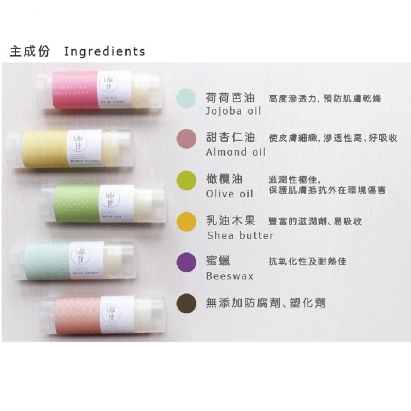 台灣 Lilla Fé ◆ 護唇膏 Lip balm 小草莓 Go go ichigo 4.5g