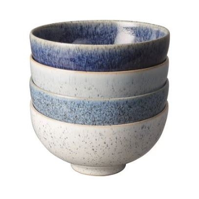 【英國Denby】藍色藝匠4色飯碗禮盒-12.5cm