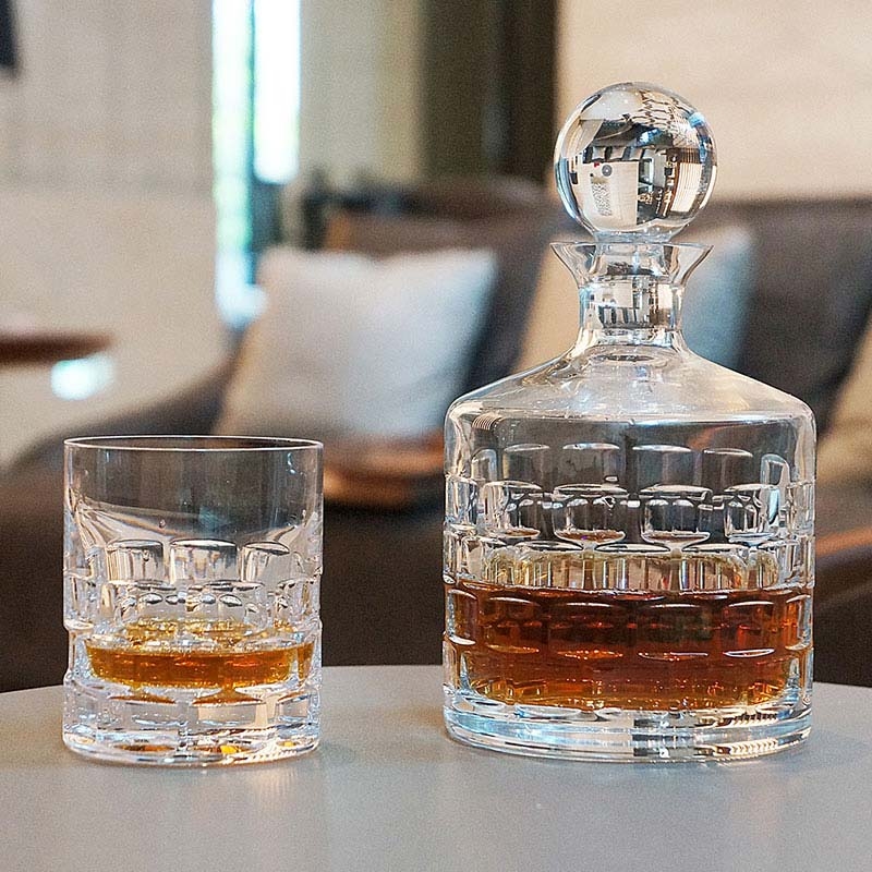 【Rogaska】MAISON 紳品邁森-酒壼+威士忌杯2入