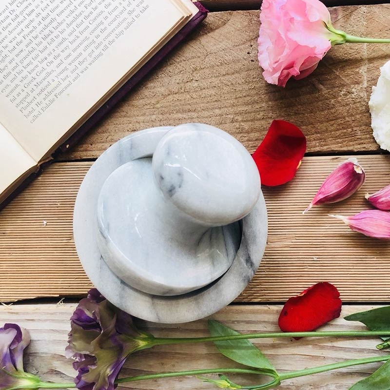 奇鈺家居 ◆ 蘑菇頭杵臼 白