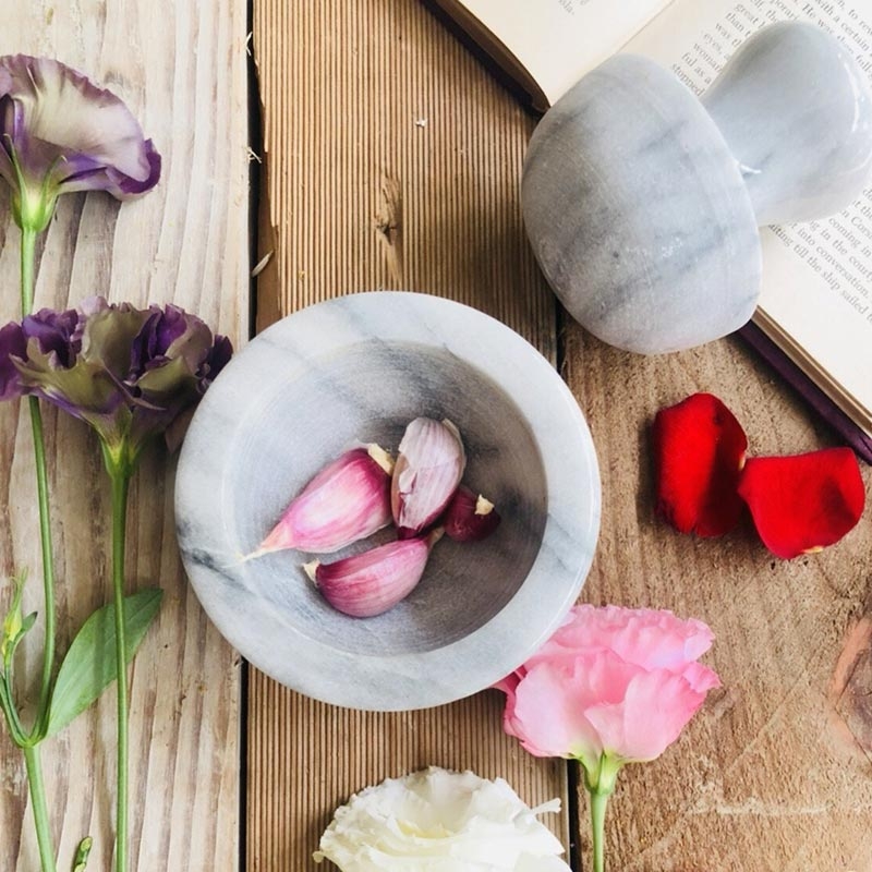 奇鈺家居 ◆ 蘑菇頭杵臼 白